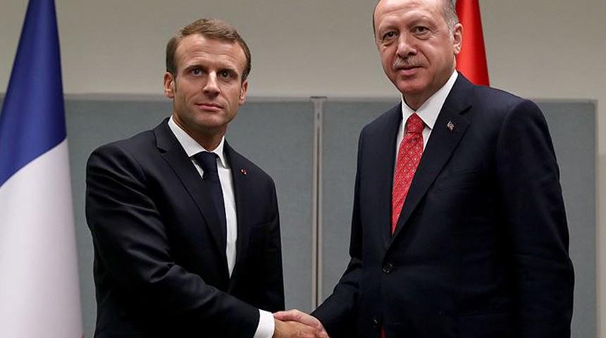 Son dakika: Cumhurbaşkanı Erdoğan, Fransa Cumhurbaşkanı Macron ile görüştü