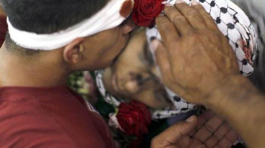 Ramallah'ta ölen 19 yaşındaki Muhammed'e veda