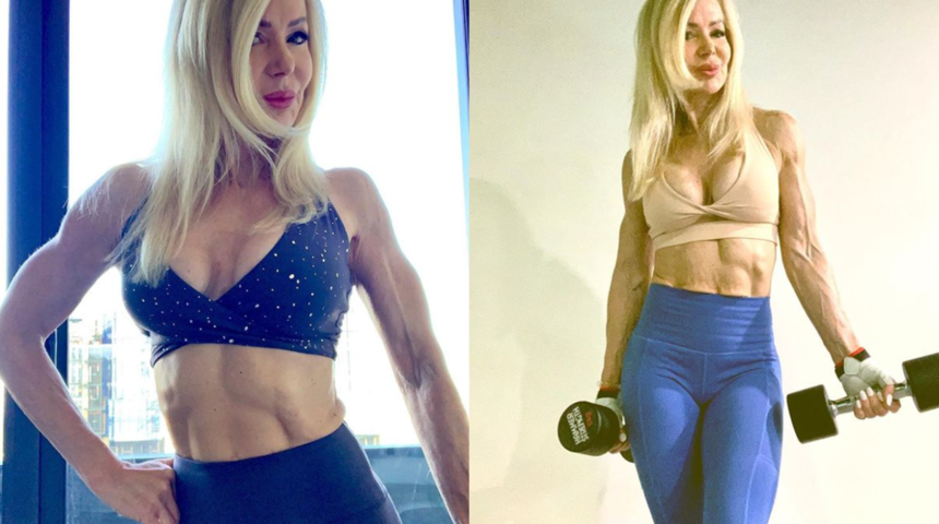 64 yaşındaki sosyal medya yıldızı Lesley Maxwell, bikinili pozuyla sosyal medyayı salladı