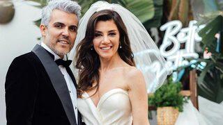 Gökçe Bahadır ve Emir Ersoy evlendi! İşte düğünden ilk kareler