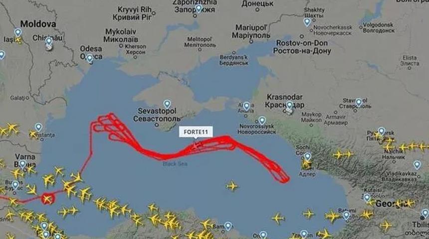 Karadeniz'de 220 milyon dolarlık casus! Rotasını gizlemedi bile