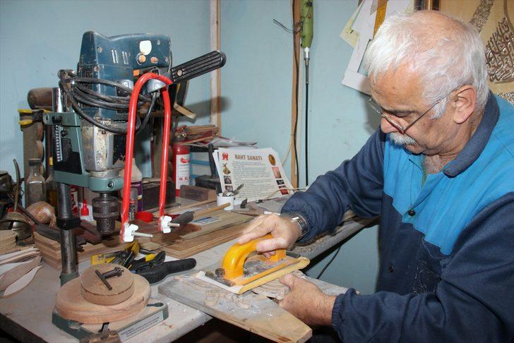 Emekliliğinde tanıştığı naht sanatında usta oldu G3