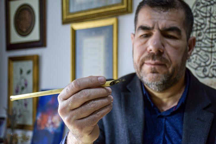 Iraklı hattat 40 yıldır eserlerini aşkla nakşediyor G2