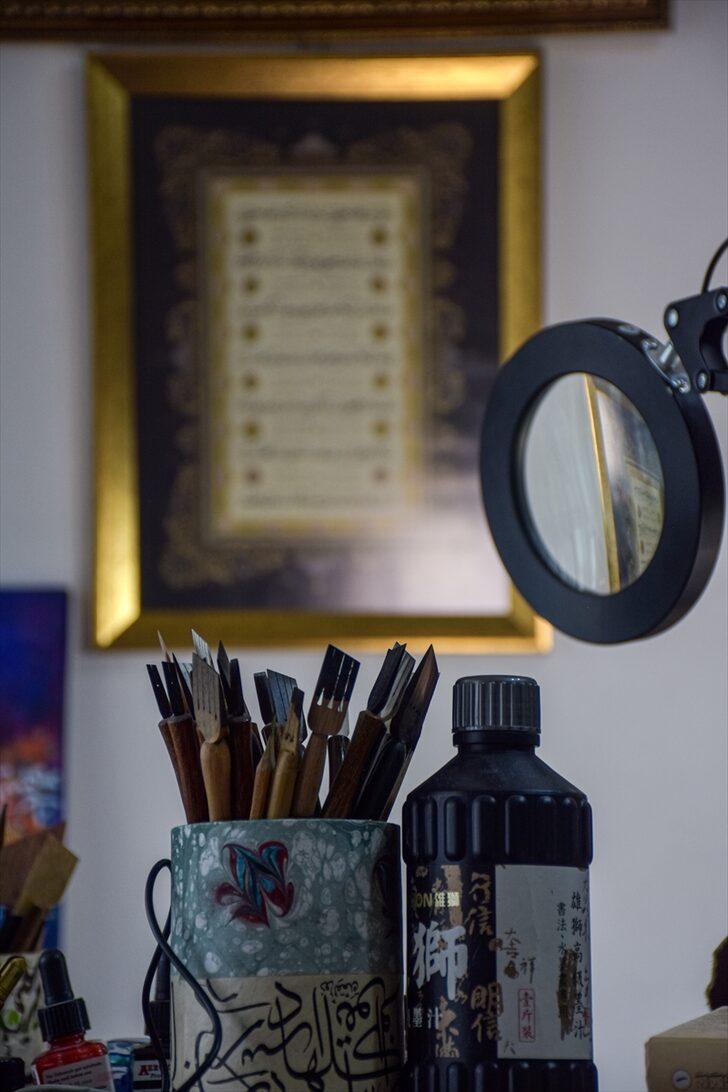 Iraklı hattat 40 yıldır eserlerini aşkla nakşediyor G4