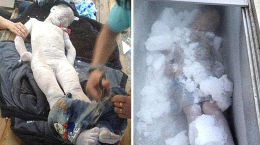 Ölen çocuklarının cesetlerini dondurucuda saklıyorlar