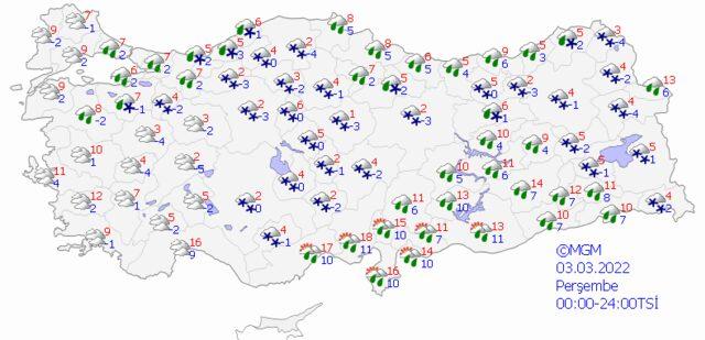 28 Şubat 2022 Pazartesi hava nasıl olacak?