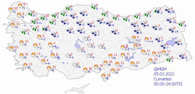 1 Mart 2022 Salı hava nasıl olacak?