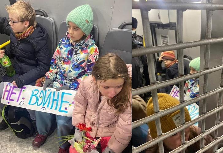 Son dakika: Putin bunu da yaptı! Rusya’da 2 anne ve 5 çocuk gözaltına alındı…