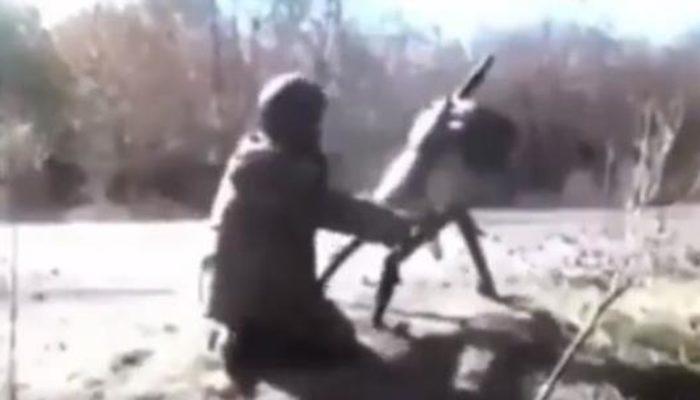 Havan topunu atarken “Allahu Ekber” diye bağıran Ukraynalı asker olay oldu: Böyle daha iyi vuruyor