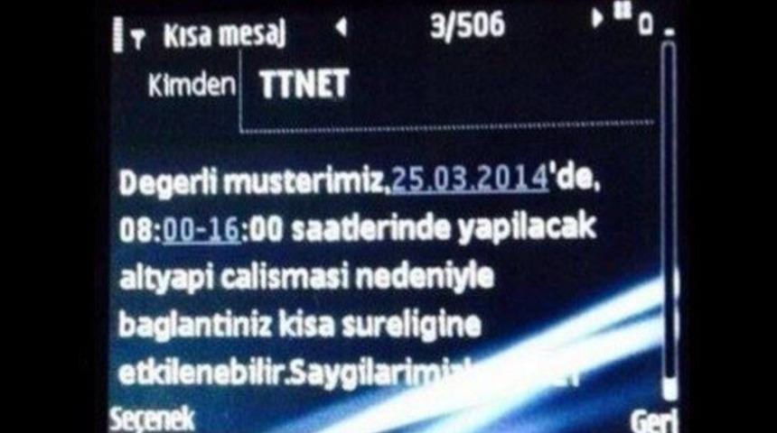 O mesajla ilgili çok önemli bilgi