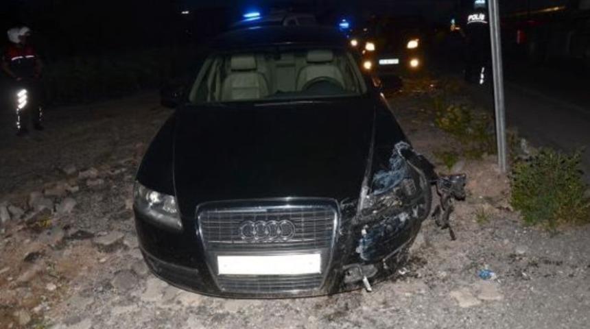 Soma'ya giden başkan kaza geçirdi