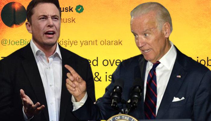 Elon Musk ile Joe Biden arasında ipler gerildi! Ünlü milyarderden şok sözler