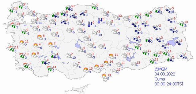 3 Mart 2022 Perşembe hava nasıl olacak?