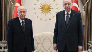 Son dakika: Cumhurbaşkanı Erdoğan, Bahçeli ile görüştü