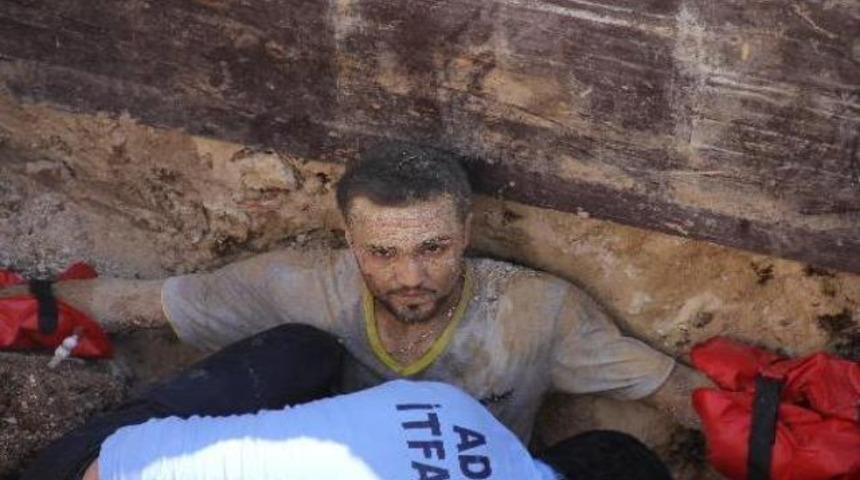 Kurtarılmayı bekledi