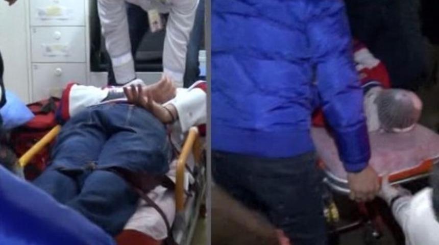 Hava korsanı hastaneye işte b&ouml;yle getirildi