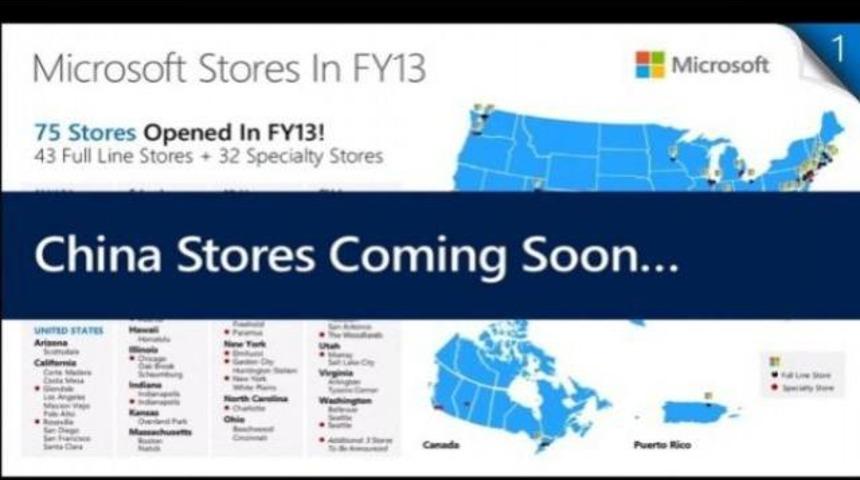 Microsoft &Ccedil;in mağazalarını a&ccedil;maya hazır