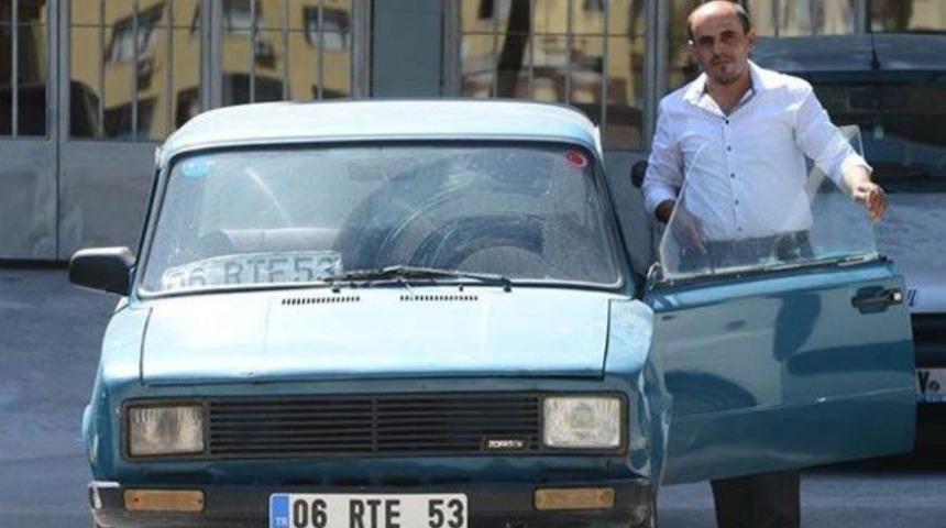 RTE plakalı aracını 500 bin liraya satıyor