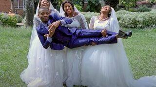 Kız kardeşler aynı anda evlilik teklifi edince seçim yapamadı! Üçüyle birden evlendi