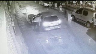 Bursa'da rögar kapaklarını çalan hırsız böyle görüntülendi