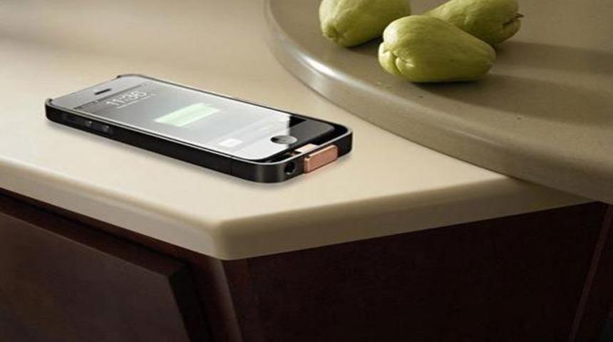 Mutfak tezgahından kablosuz şarj