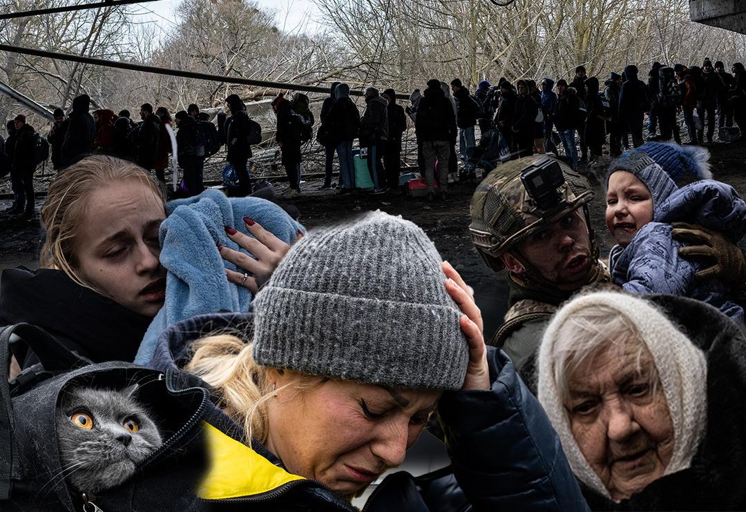 Irpin&rsquo;de şiddetli &ccedil;atışmalar! Halk kentten tahliye ediliyor