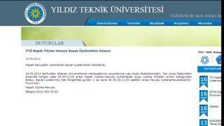 YTÜ'de tartışma yaratacak duyuru