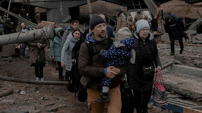 Son dakika: Kiev’de ölümden kaçış! Ruslar saldırdı yaşananlar yürek yaktı…