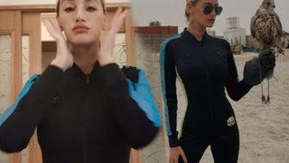 Didem Soydan tulumunun fermuarını sonuna kadar açtı! İddialı poz