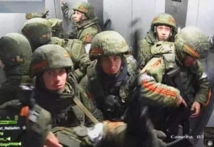 Ukrayna askeri gafil avladı... Rus askerleri asansörde sıkışıp kaldılar!