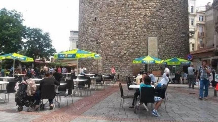 Galata Kulesi Meydanı ranta açıldı