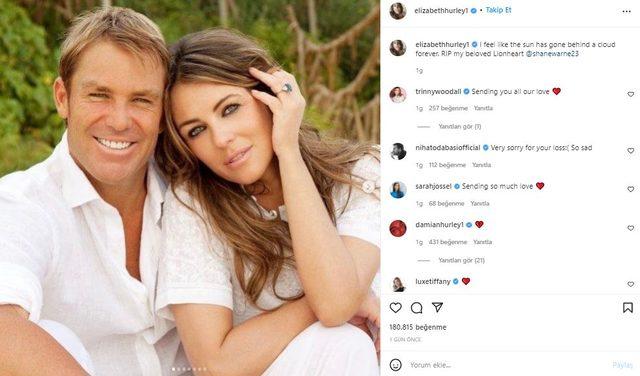 Elizabeth Hurley'nin eski aşkı Shane Warne kimdir?