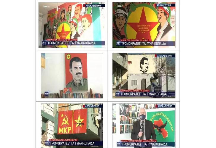 Yunanistan’daki PKK’lılar böyle görüntülendi! Skandal...
