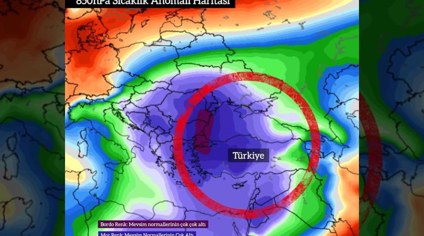 Son dakika: Dünya ısı haritası yayınlandı! Türkiye’ye kutup soğuğu geliyor…