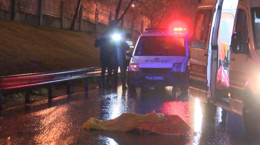 İstanbul'da korkunç olay! Köprüden atladı, üzerinden 5 araç geçti