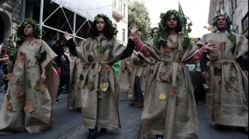 İstiklal Caddesi'nde protesto
