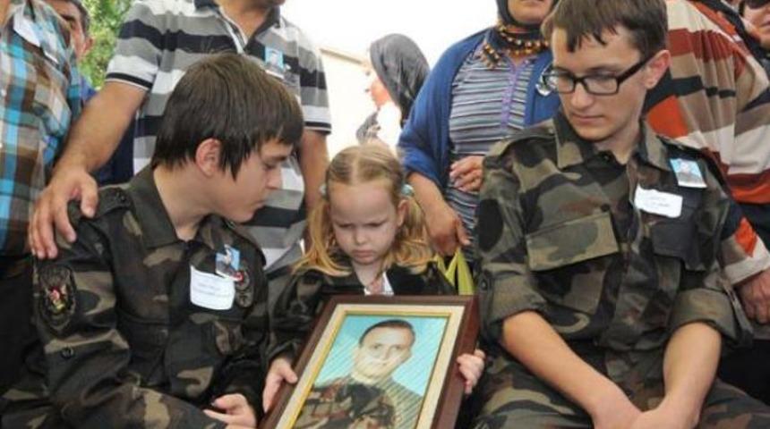 Şehit babaya son bakış!