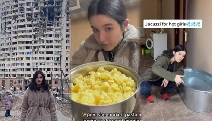 Ukraynalı kız, 'bomba sığınağı' hayatının videolarıyla TikTok'ta viral oldu! Milyonlarca izlenmeye ulaştı