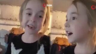 Sosyal medyada büyük ilgi gördü! Sığınakta şarkı söyleyen Ukraynalı küçük kız Polonya’ya ulaştı