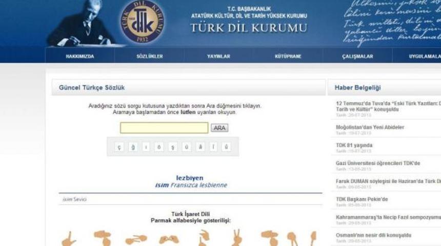 TDK s&ouml;zl&uuml;ğ&uuml;nde şaşırtan hizmet(!)