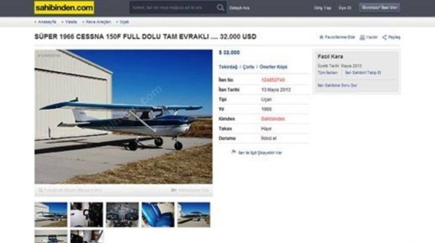 'Sahibinden' LPG'li u&ccedil;ak satışı