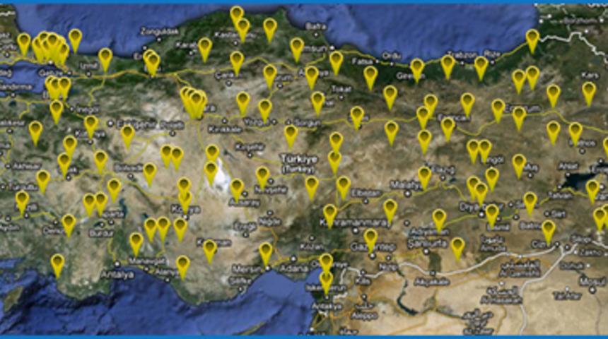 T&uuml;rkiye&rsquo;nin &Ccedil;ukur Haritası!