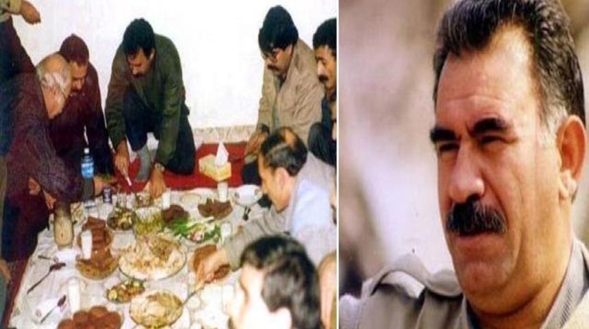 &Ouml;calan ve PYD Lideri M&uuml;slim aynı sofrada