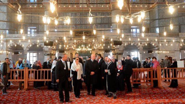 Norveç Kralı ve Kraliçesi Ayasofya'da