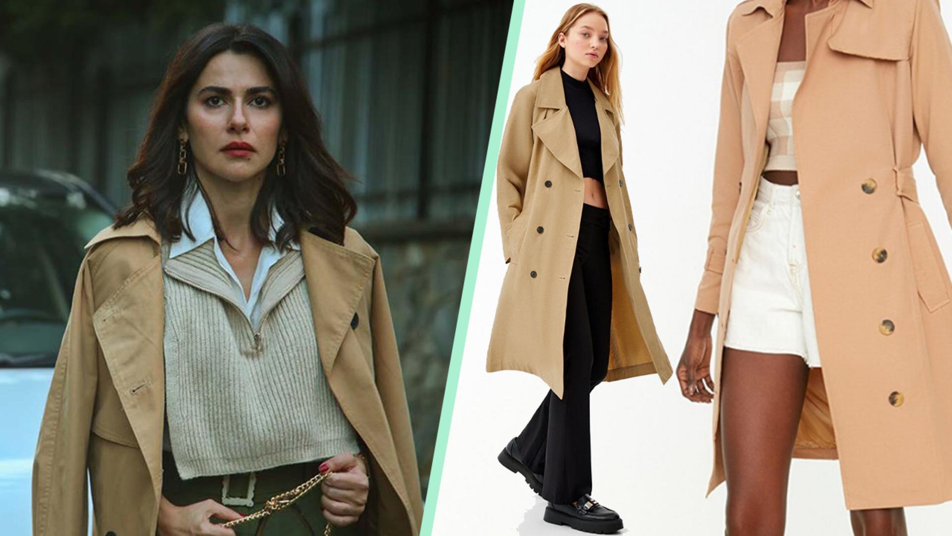 Üç Kuruş dizisinden Bahar'ın giydiği trençkotu beğenenler için alternatif öneriler