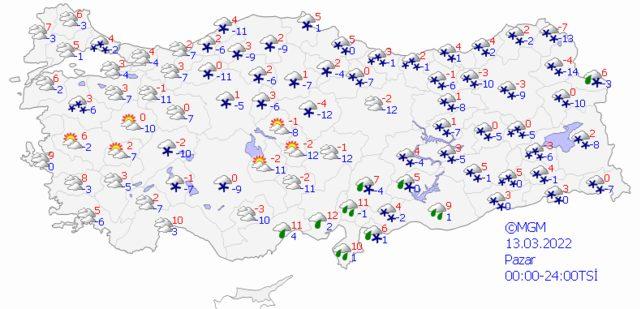 12 Mart 2022 Cumartesi hava nasıl olacak?