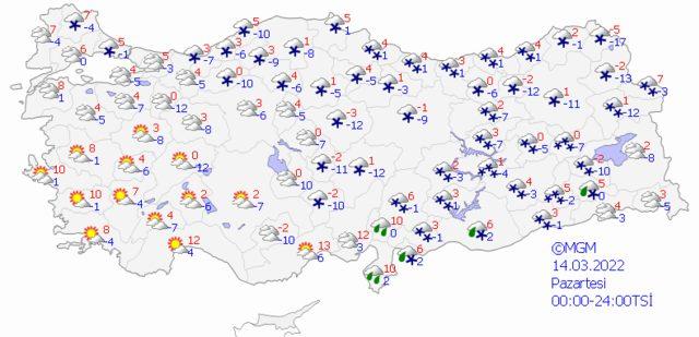 12 Mart 2022 Cumartesi hava nasıl olacak?