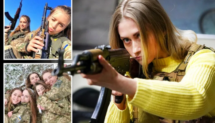 Ukraynalı kadınlar cephedeki yerini aldı! Putin’i uyardılar: Çocuklarımızı öldürdü, ona ödeteceğiz