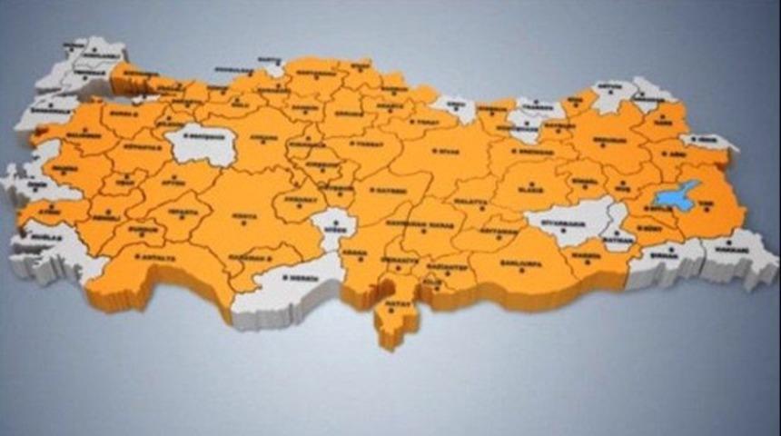 Başbakan Recep Tayyip Erdoğan'ın sitesinde yayınlanan haritada Tunceli yok