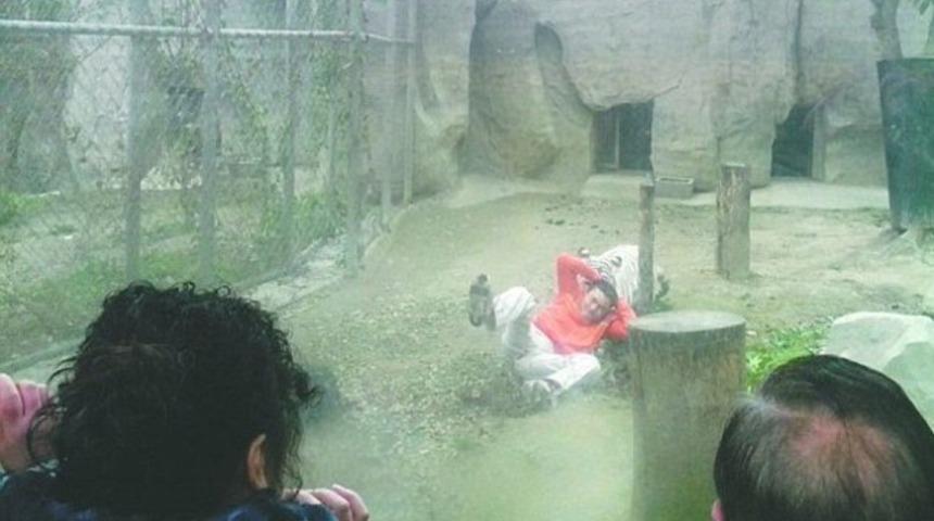 Depresyona girip kendini kaplan kafesine attı